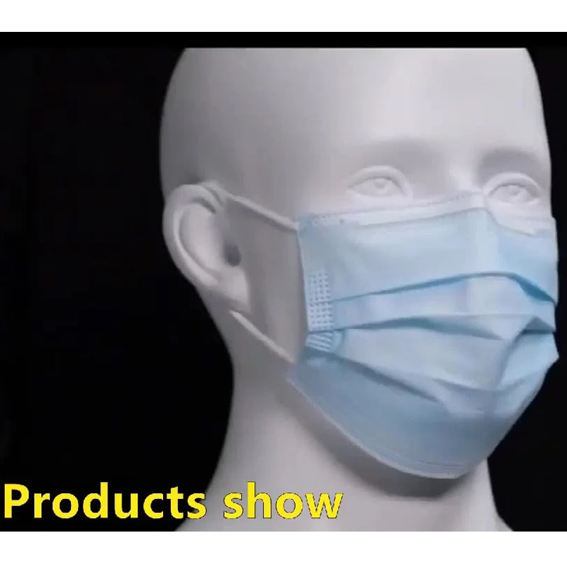 Chinês descartável 3 de lóble de proibição médica médica máscaras de rosto cirúrgico